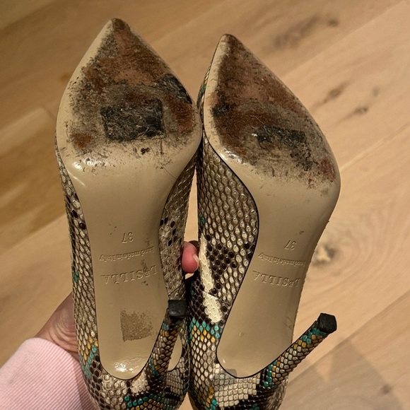 Le Silla Python print leather pumps. IT size 37 - Picture 6 of 6